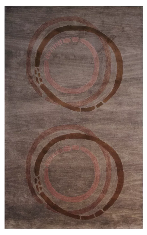 5' 00" x 8' 00" Deco Collection Wool Rug – Contemporary Design from India