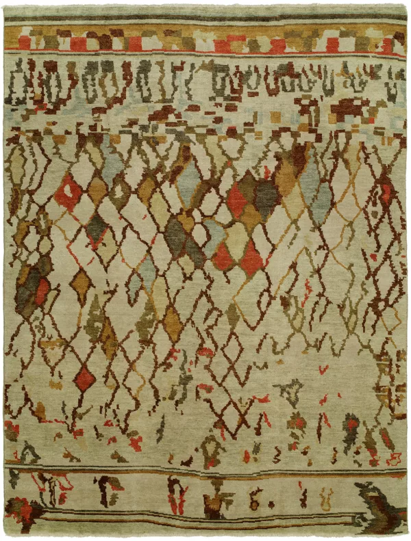 2' 00" x 3' 00" Hand Knotted Wool Rug from India – Kal Collection