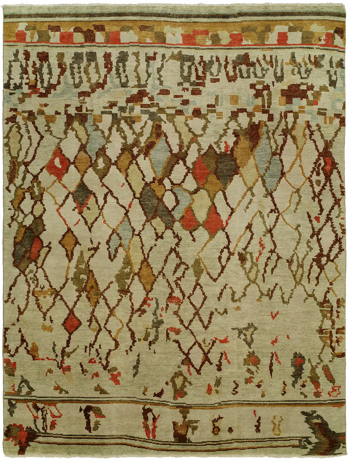 2' 00" x 3' 00" Hand Knotted Wool Rug from India – Kal Collection