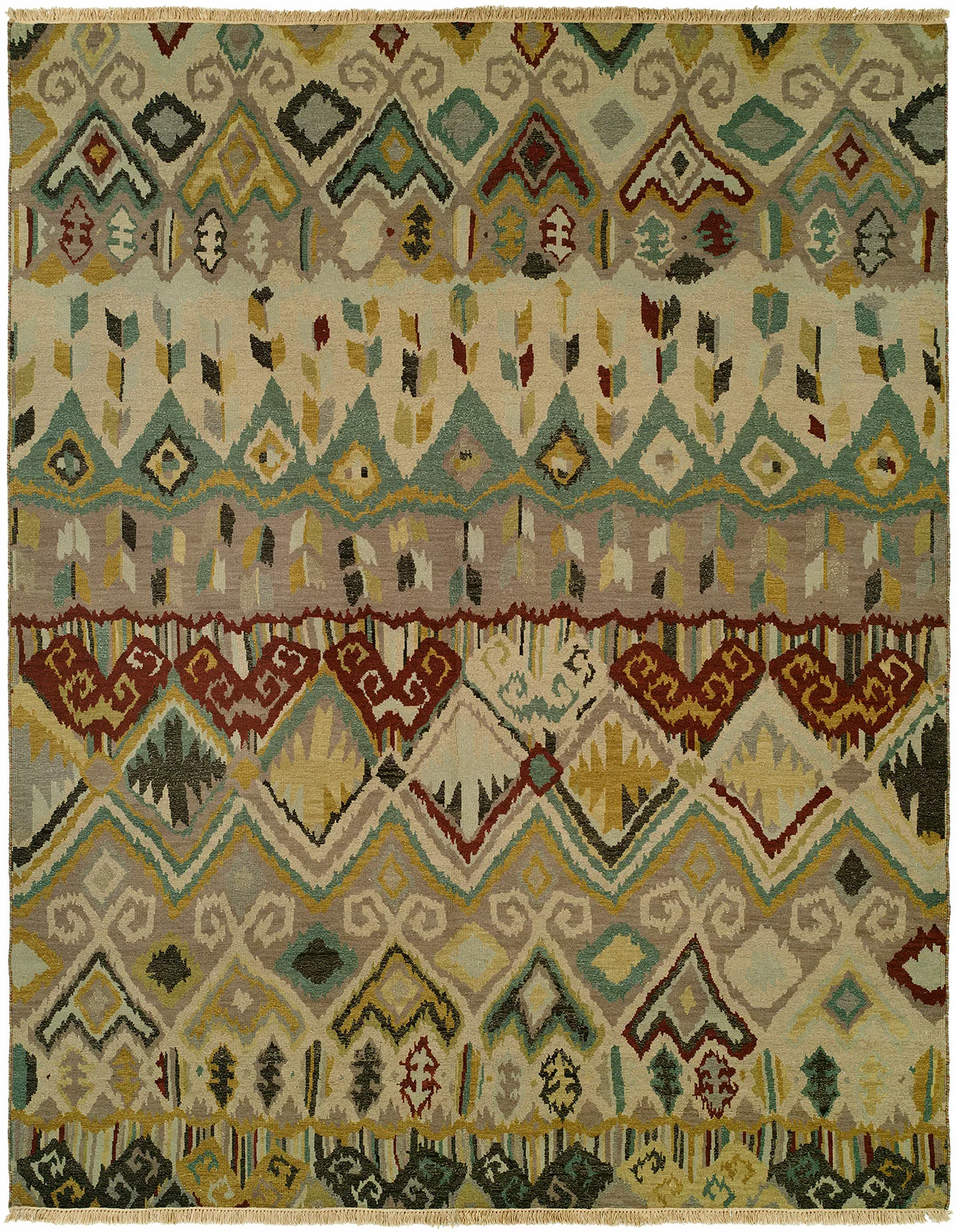 2' 00" x 3' 00" Soumak Wool Rug from India – SU-480