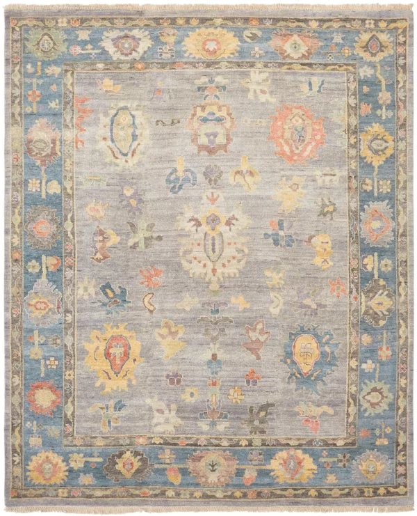 2' 00" x 3' 00" Wool & Viscose Rug from India – Kal Collection, Design AA-900
