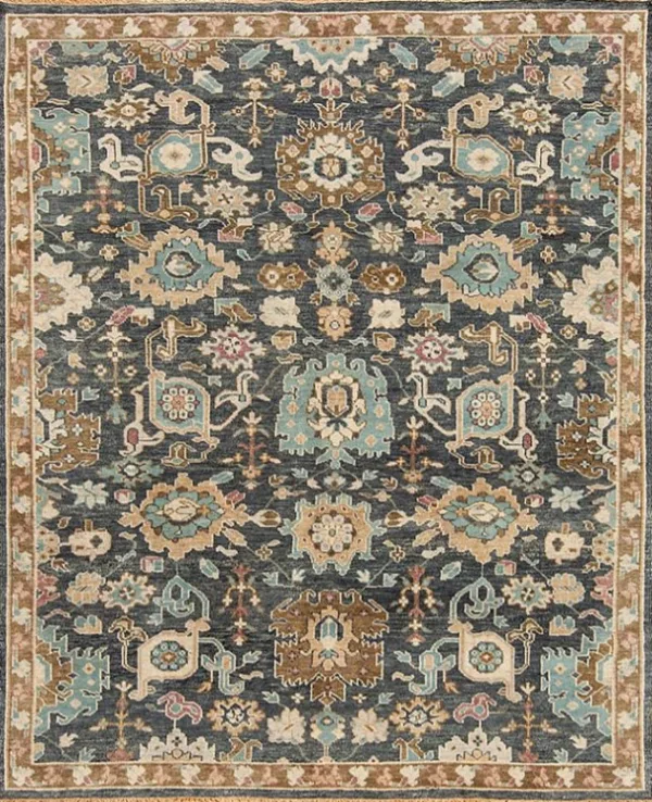2' 00" x 3' 00" Indigo Hand Knotted Rug
