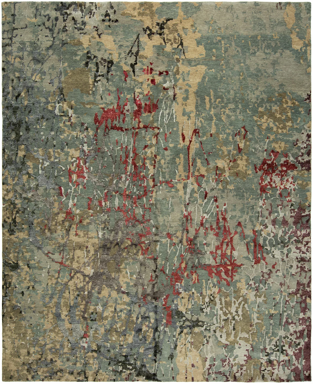 2' 00" x 3' 00" EQ576 Wool And Viscose Rug