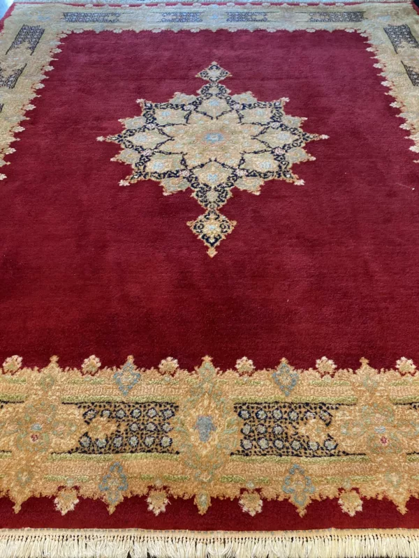 7' 10" x 9' 11" Vintage Kerman  Rug