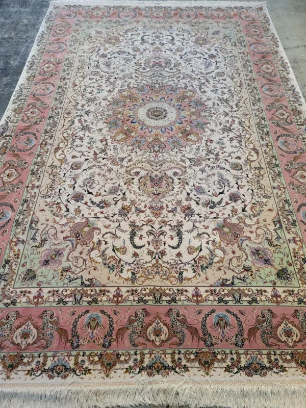 6' 07" x 10' 10" Traditional Tabriz Rug - Image 2