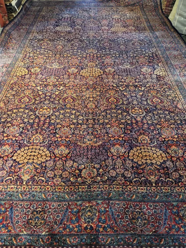 12' 01" x 20' 07" Mashhad Antique Rug